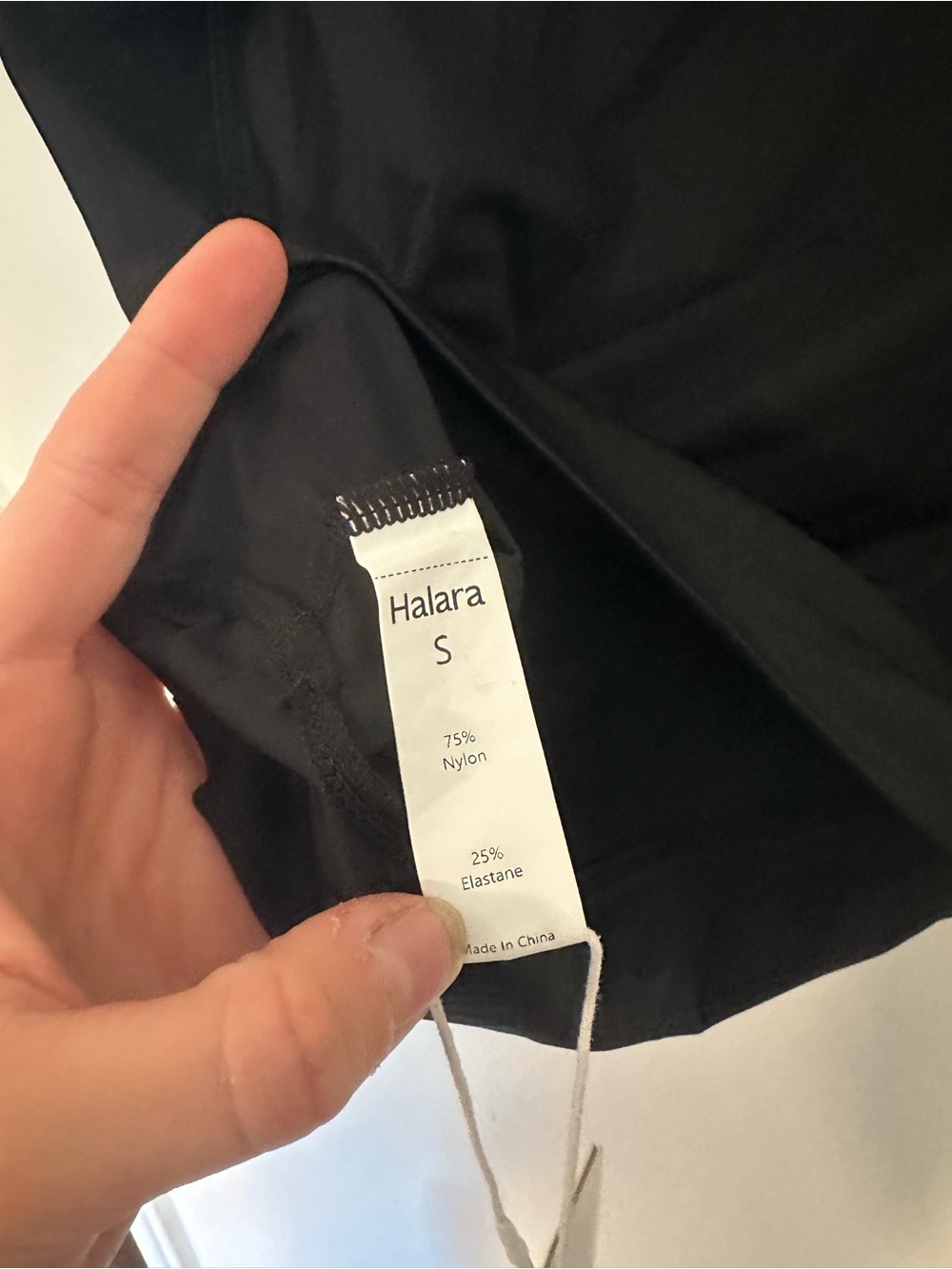 NWT Halara boxy mock neck quarter zip top black - Picture 5 of 5